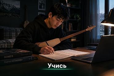 музыкальные курсы: 🎵 ОНЛАЙН-УРОКИ КОМУЗА — ВСЕГО 300 СОМ! 🎵 Хотите научиться играть на — 4