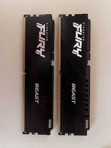 rush wave: Оперативная память (RAM) для ПК, Б/у, Kingston Fury, 64 ГБ, DDR5, 5200 МГц — 1