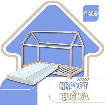 sandale bele: Krevet Kućica 190x90 cm – beli + dušek 14 cm Opis: - Dečiji krevet — 3