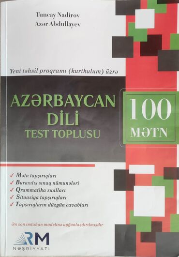 atomy azerbaycan kataloq: Azərbaycan Dili Test Toplusu 100 Mətn RM