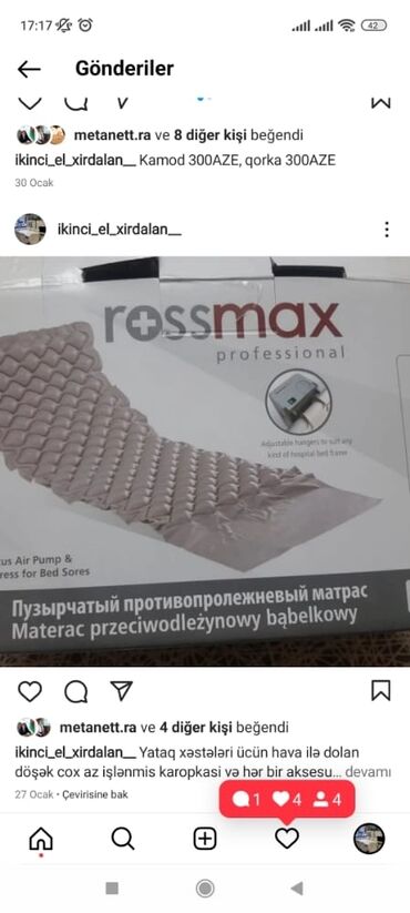 Digər tibbi məhsullar: Matras az islenmis 80