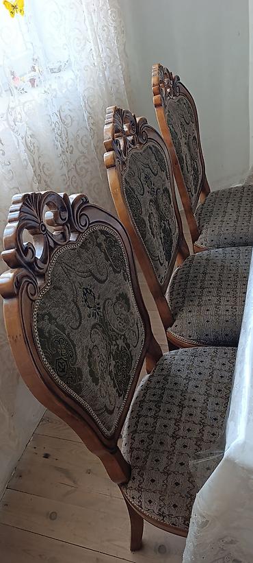 Klassik yemək otağı dəsti – Komplekt: 1 ədəd iri yemək masası + 8