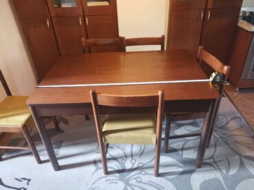 bastenski stocic: Dining tables, Rectangle, Wood, Used