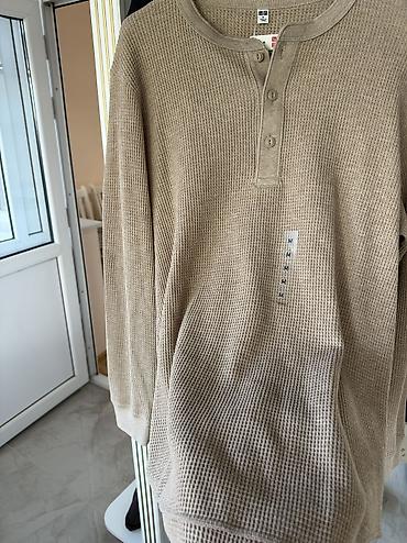жилетка uniqlo: Мужская футболка, M, Uniqlo, Новый, цвет - Бежевый, Самовывоз — 2