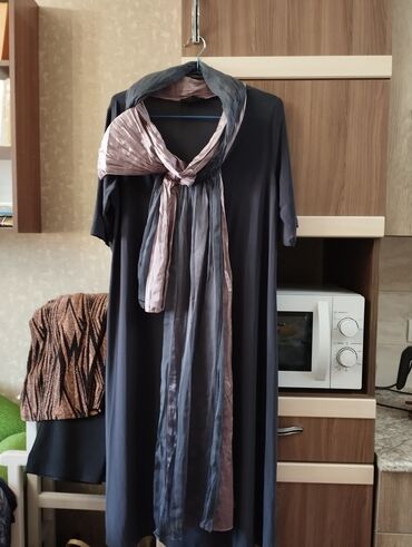 стильное вечернее платье: Вечернее платье, Длинная модель, С рукавами, 5XL (EU 50)