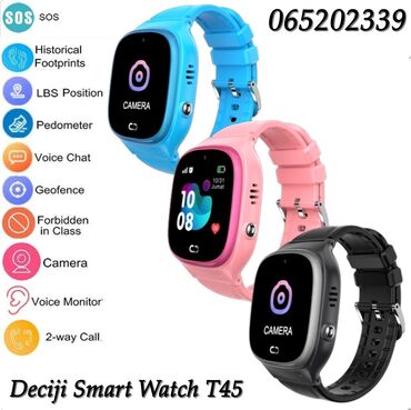 Ručni satovi: Vodootporni Dečiji Smart Watch T45 - Mobilni Tel, SOS, LBS Boje — 3