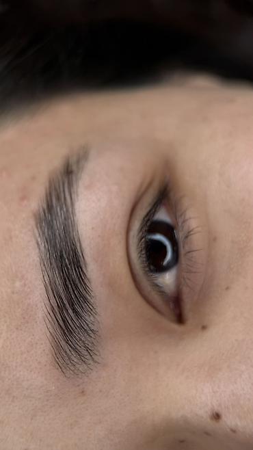 Перманентный макияж: Профессиональный перманентный макияж бровей (пудровое/теневое — 7