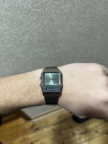 maqnit qolbaqlar: Casio hibrid qol saatı – analoq və rəqəmsal displeyin kombinasiyası — 3