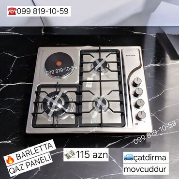 Mətbəx çanaqları: Plitə Qarışıq, Stolüstü, 4 gözlü, Yeni