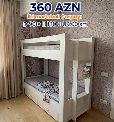 Oğlan və qız üçün, Yeni, Çarpayı, Matras ilə, Siyirməli, Taxta
