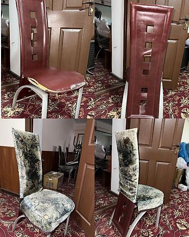 стултя: Стулья по 600сом
Есть 6шт 
Состояние б/у имеется чехол 
Самовывоз — 1