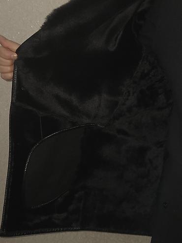 Верхняя одежда: Дубленка, 3XL, цвет - Черный — 9