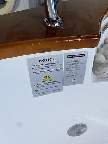 caquzi: İşlənmiş Cakuzi vanna Motorlu, Plastik, Ünvandan götürmə — 2