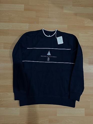 brunello: Мужская толстовка, S, L, M, Новый, цвет - Синий, Самовывоз — 2