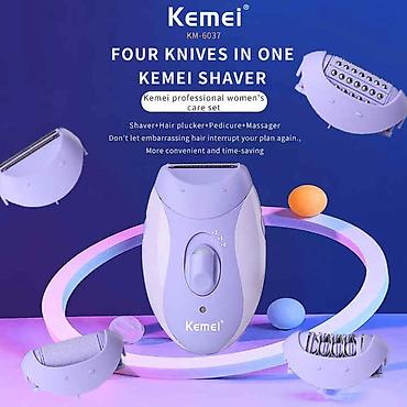 sapli epilator: №: 11357 Məhsulun adı: Elektrik ülgüc Kemei KM-6037 Brend: Kemei — 1