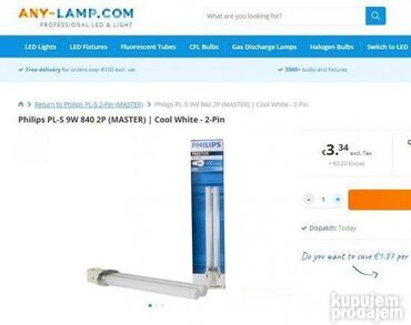 Rasveta: Stona lampa, Upotrebljenо — 3