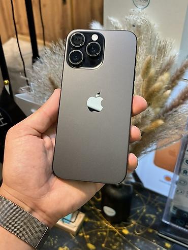 iphone 16 pro qara: IPhone 16 Pro Max, Black Titanium, Face ID — 1