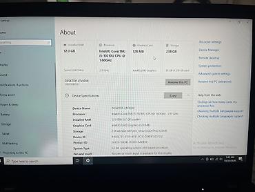 lenovo ideapad 5: Lenovo ThinkPad T490 İ5 10 cu nəsil, 12 Ram 256 Ssd Kompyuterde — 7