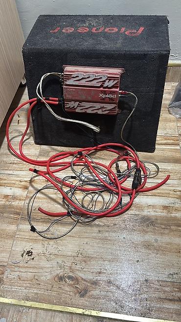 Dinamiklər və sabvuferlər: Pioneer subwoofer və portlu qutu + Sony Xplod gücləndirici dəsti - — 3