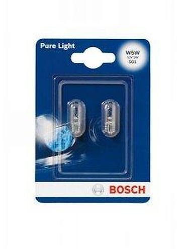 Sijalice: Bosch Pure Light W5W auto sijalice – set od 2 komada - Tip: W5W — 5