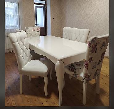 islenmis stol stul satiram: Masa desti 350 azn satilir. Olcu 1x190. Mawin boyali parlaq — 1