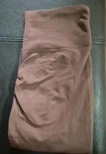 Helanke, biciklistički šortsevi: Ženske sportske helanke – visoki struk, tamno braon - Kroj: uske — 18