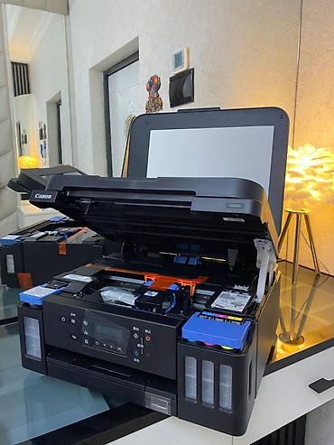 Ofis avadanlığı: Canon PIXMA G6080 satılır. YENİDİR HEÇ İSTİFADƏ EDİLMƏYİB . • WiFi ilə — 5
