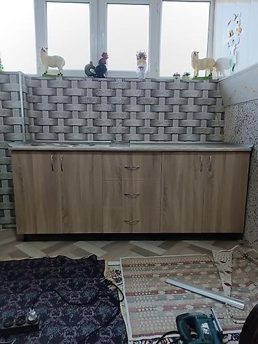 Sifarişlə mətbəx mebeli: Mebel. Mətbəx mebeli. Mətbəx dolabı. Mətbəx şkafı. Mətbəx moykası — 2