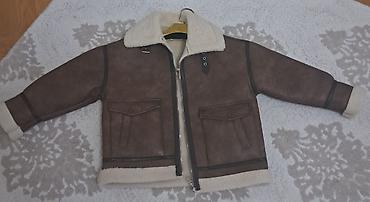 кожаная куртка бу: Uşaq üçün qışlıq “shearling” üslublu süni dərili kürk gödəkçə. 8-9 — 1