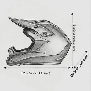 idman kaskı: Yeni kross/enduro motosiklet kaskı və eynək dəsti satılır! Heç — 4