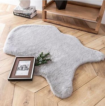 difuzer dormeo: Ponovo na stanju u sivoj boji Prostirke od zečije krzna 🐰 60x90 — 1