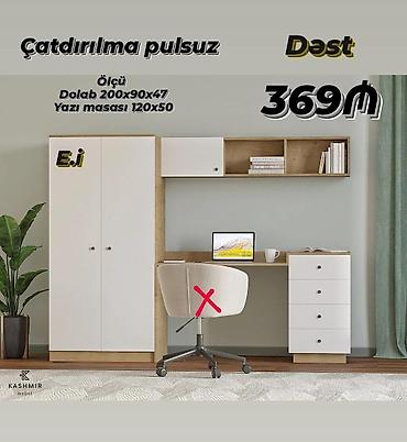 ofis mebeli magazalari: Mebel dəsti – iş və saxlama üçün funksional həll. Tərkibi: - Geniş — 1