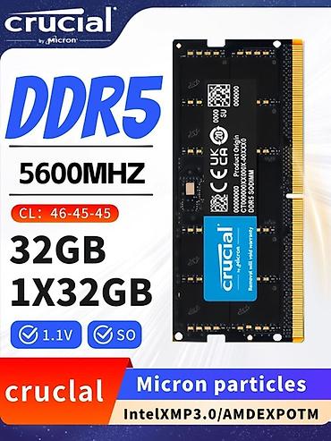 ddr 4: Оперативная память CRUCIAL DDR5 5600 Mhz 32ГБ DDR5 5600 Mhz в — 1