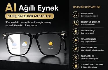 şəffaf eynək: AI Ağıllı Eynək – Gələcəyin Texnologiyası Artıq Sizinlədir Süni — 1