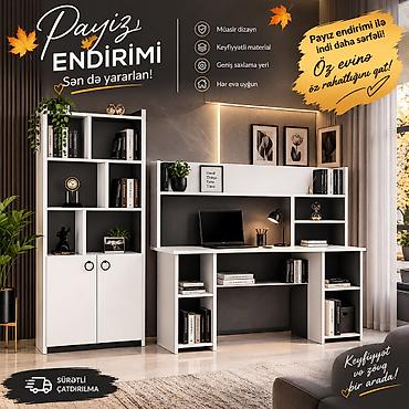 kunc ref: Müasir kitab rəfi – 5 mərtəbəli, çoxfunksiyalı saxlamaya malik model — 9