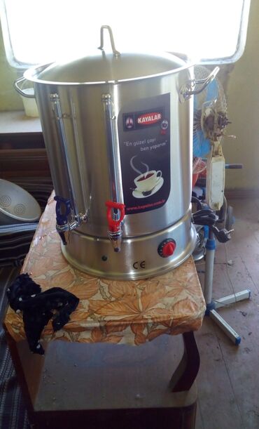 турбину для вытяжки: Самовар можно варить чай,кофе и тд.Цена 350 манат,35 литров,ни разу не