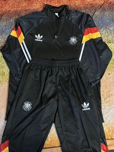 белые спортивные штаны мужские: Эркектердин спорттук костюму, XL (EU 42), Adidas, Жаңы, түсү - Кара, Өзү алып кетүү, Акылуу жеткирүү
