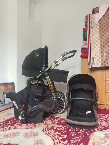 люлька коляска: Балдар арабасы, түсү - Кара, Колдонулган