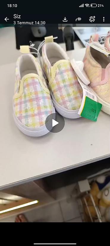 детские летние туфли: Yeni alinib . razmer sehvdi olmadi usaga .Uşaq slip-on ayaqqabısı - — 2