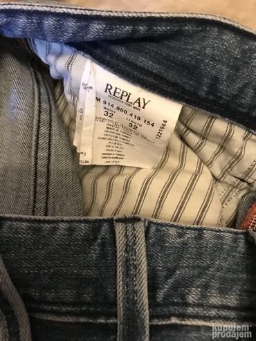 Farmerke: Original Replay farmerice 32/33 U odlicnom stanju Made in Italy Mere — 8