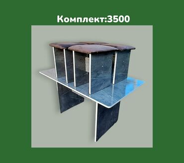 Кухонные столы и стулья: Кухонный стол и стул, Новый, Платная доставка, цвет - Бежевый — 3