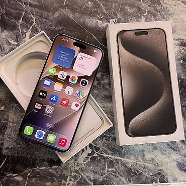 iphone cr: IPhone 15 Pro Max, Б/у, 256 ГБ, Natural Titanium, Чехол, Коробка, 84 % — 10