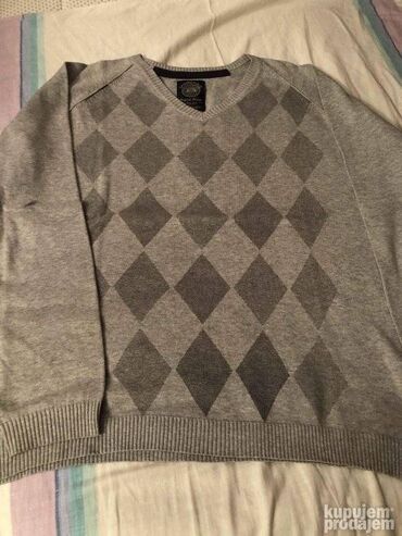 Džemperi: Original Springfield džemper, kao nov, 100% cotton, svetlo sivi sa — 11