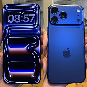 14 pro irsad: IPhone 17 Pro Max, 512 GB, Mavi, Face ID — 1