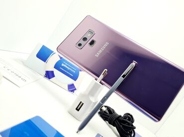 samsung galaxy note 8: Samsung Galaxy Note 9, Б/у, 256 ГБ, цвет - Фиолетовый, eSIM, 2 SIM