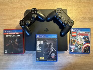 playstation oyunu: PlayStation 4 Slim 💾Yaddaş: 1TB 🔬Vəziyyəti: Yaxşı 🎮2 Joystick tam