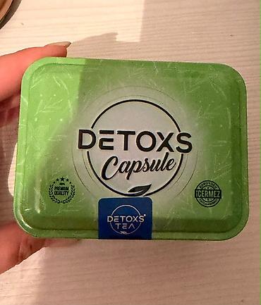 tuheksan kapsul: Detoxs Capsule – metal qablaşdırmada təqdim olunan kapsul məhsulu — 2