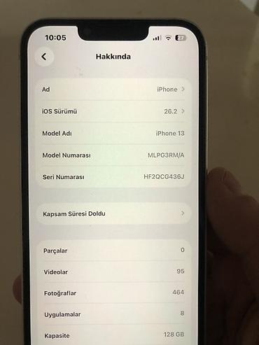 Apple iPhone: IPhone 13, 128 GB, Ağ, Face ID — 9