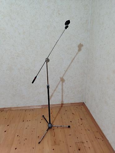mikrofon tutucu: Mikrofon üçün tənzimlənən tripod dayağı - Material: metal — 1