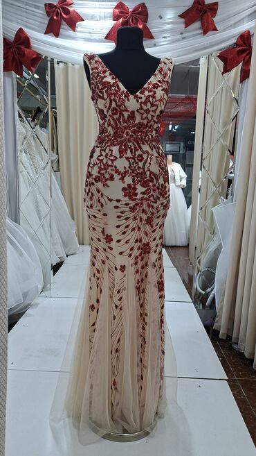 Вечерние платья: Вечернее платье, Русалка, Длинная модель, Без рукавов, Шлейф, M — 5